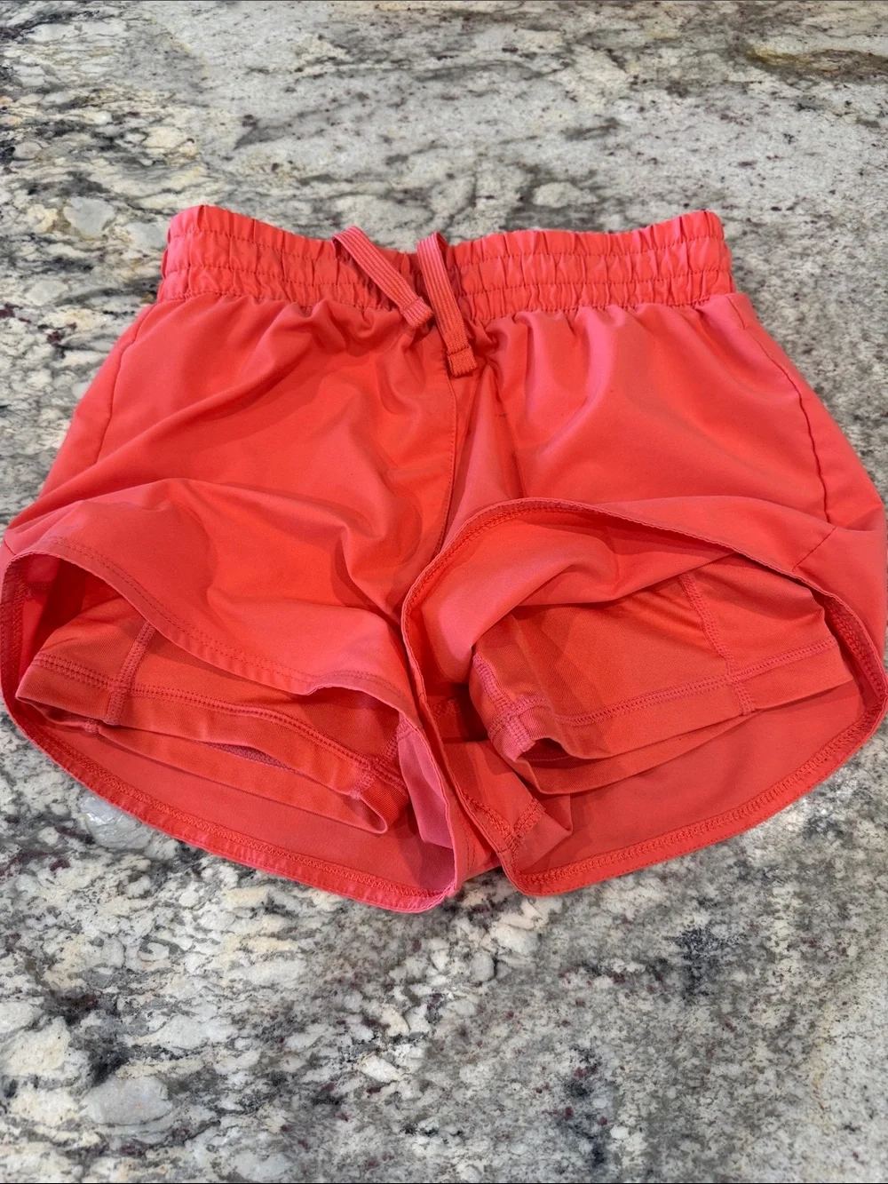 Nike Women's Coral-Red Athletic Shorts